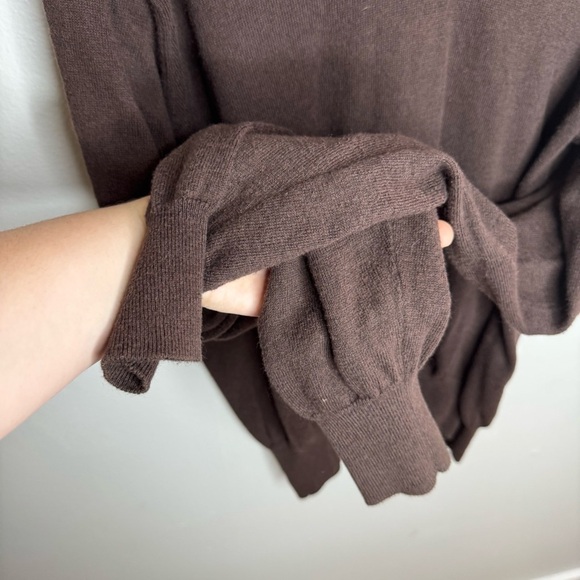 Peter Millar Cashmere Blend 1/4 Zip Pullover Sweater Mens L Brown Lightweight - Picture 3 of 8